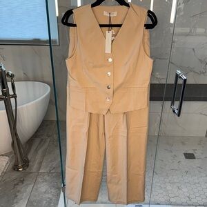 Cotton & Linen Vest & Pantsuit